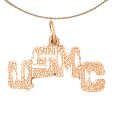 14K or 18K Gold USMC Pendant