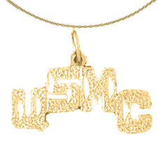 14K or 18K Gold USMC Pendant