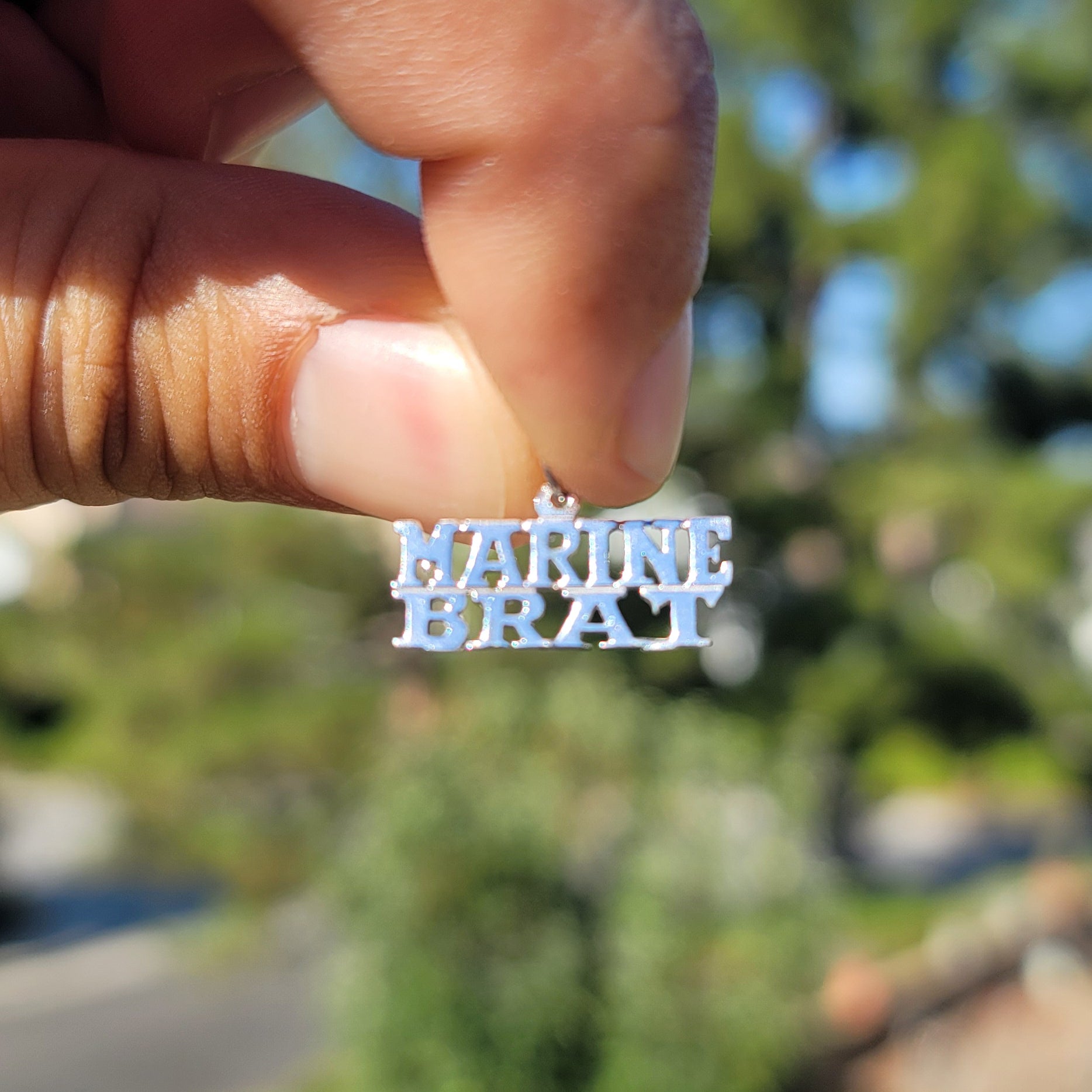14K or 18K Gold Marine Brat Pendant