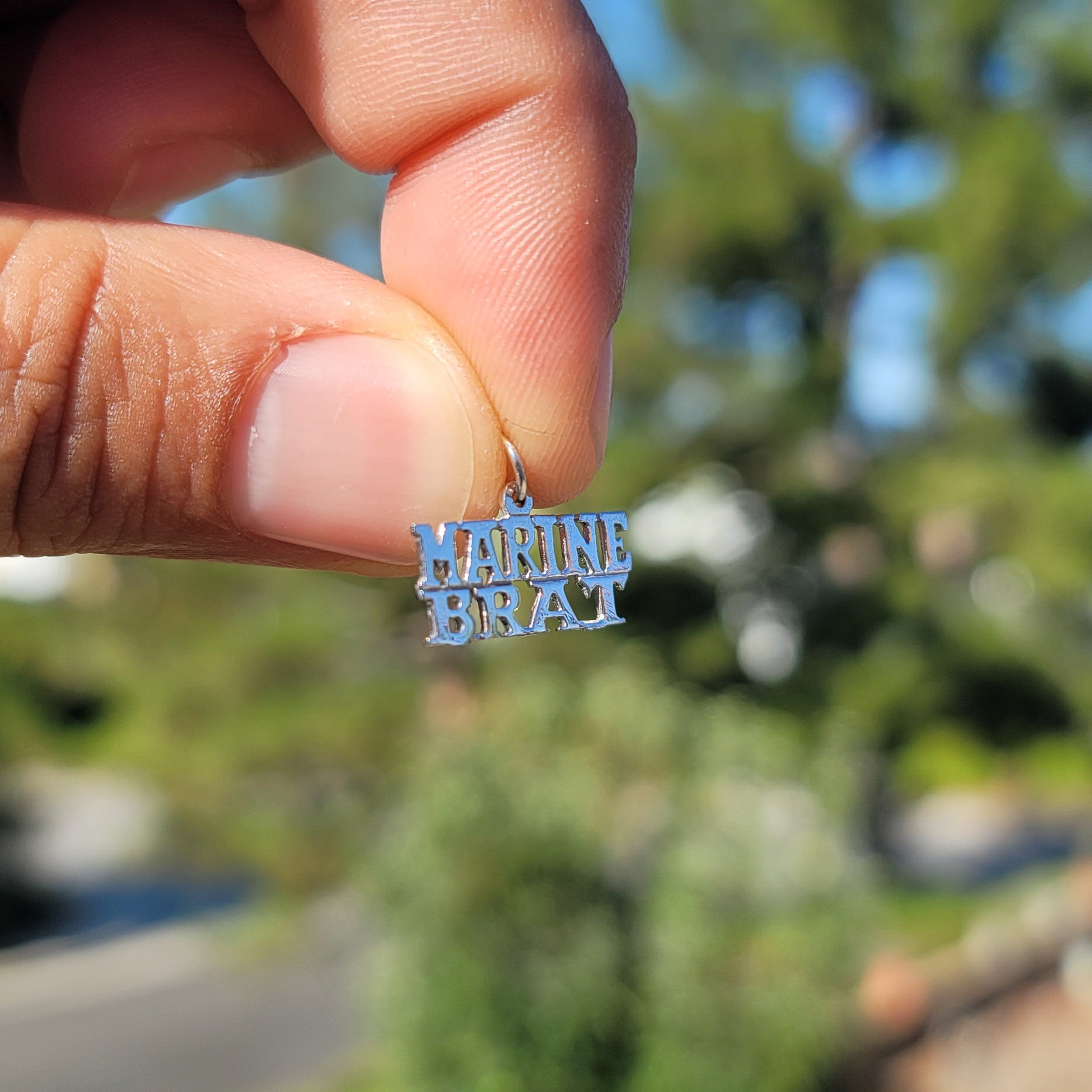 14K or 18K Gold Marine Brat Pendant