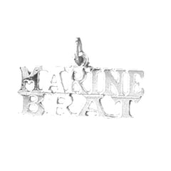 14K or 18K Gold Marine Brat Pendant