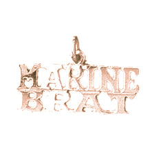 14K or 18K Gold Marine Brat Pendant