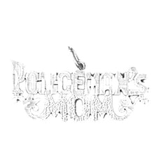 14K or 18K Gold Policeman's Mom Pendant