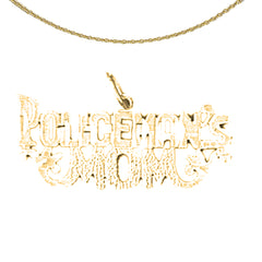 14K or 18K Gold Policeman's Mom Pendant