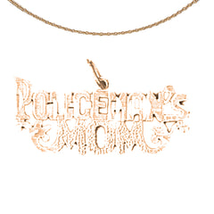 14K or 18K Gold Policeman's Mom Pendant