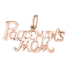 14K or 18K Gold Policeman's Mom Pendant