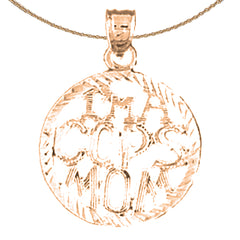 14K or 18K Gold I'M A Cops Mom Pendant