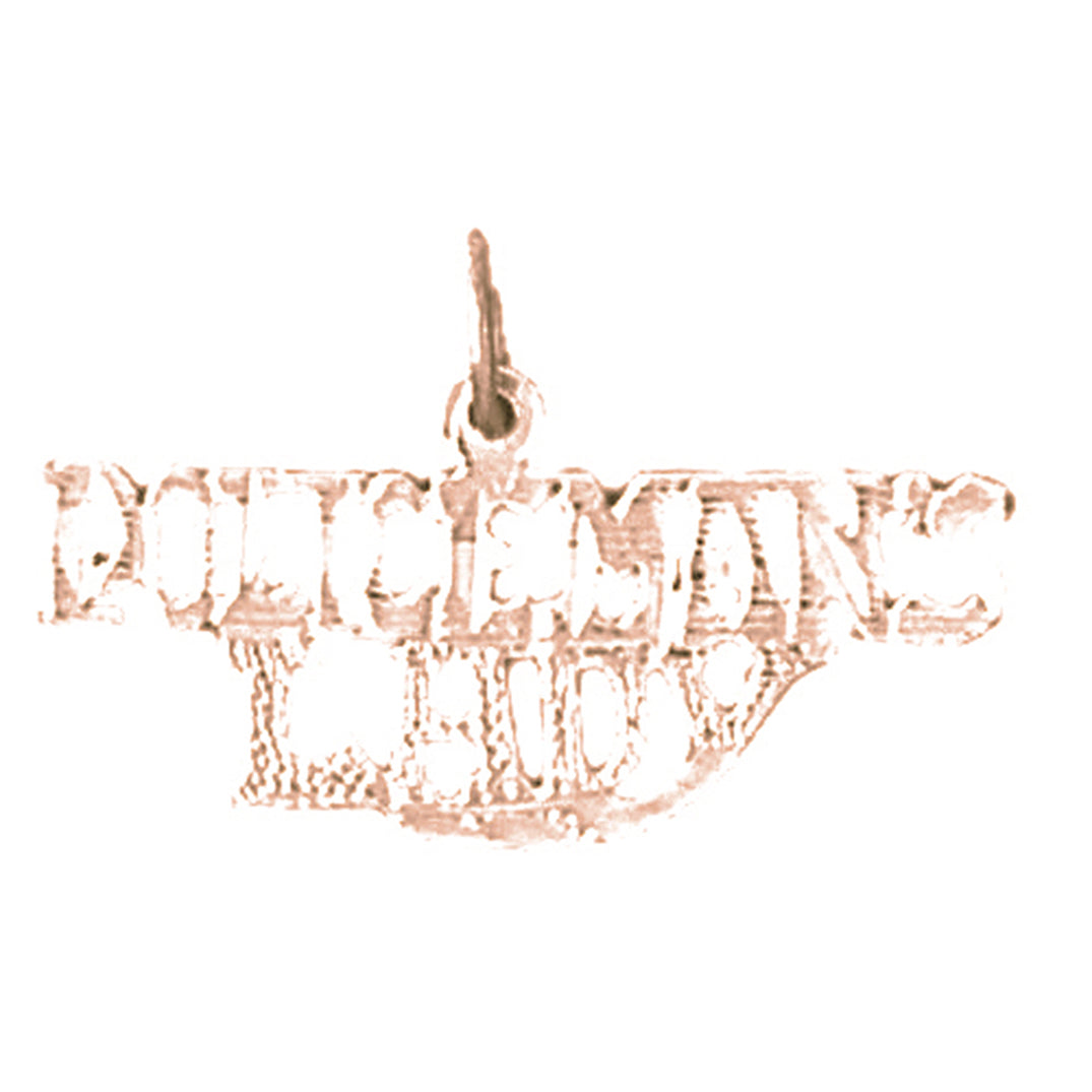 14K or 18K Gold Policeman's Lady Pendant