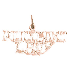 14K or 18K Gold Policeman's Lady Pendant