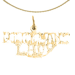 14K or 18K Gold Policeman's Lady Pendant