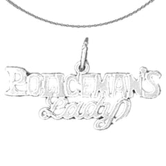 Anhänger „Polizistin“ aus 14 Karat oder 18 Karat Gold