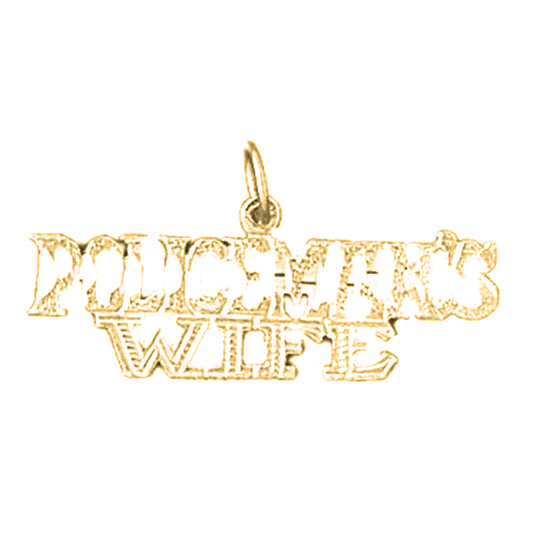 14K or 18K Gold Policeman's Wife Pendant
