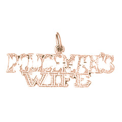 14K or 18K Gold Policeman's Wife Pendant