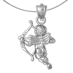 Colgante de ángel de oro de 10K, 14K o 18K