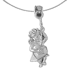 10K, 14K or 18K Gold Angel Pendant