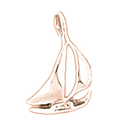 14K or 18K Gold Sailboat Pendant