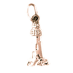 14K or 18K Gold Light Tower Pendant