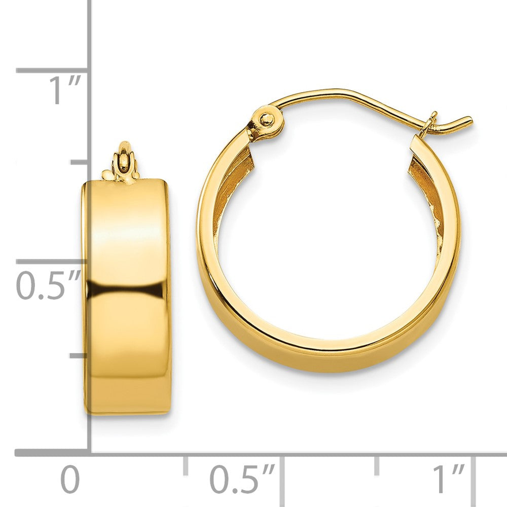 10K Yellow Gold Hoop Earrings
