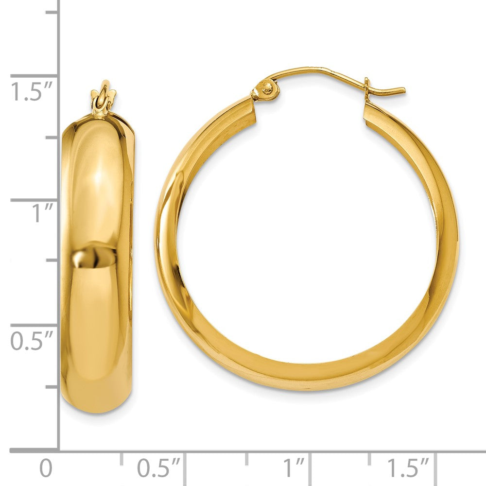 10K Yellow Gold Hoop Earrings