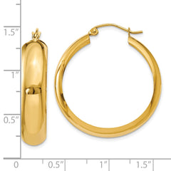 10K Yellow Gold Hoop Earrings