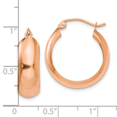 10K Rose Gold Hoop Earrings