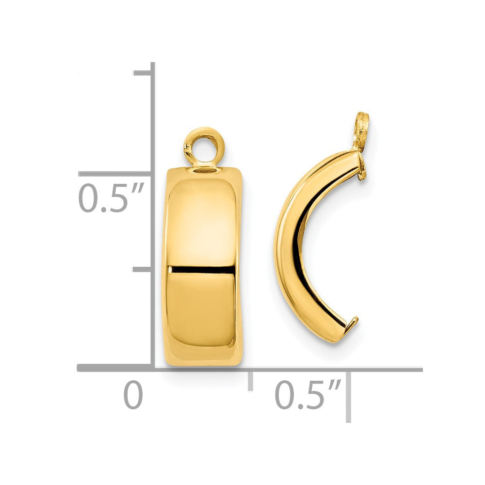 10K Yellow Gold Polished Earrings Jackets