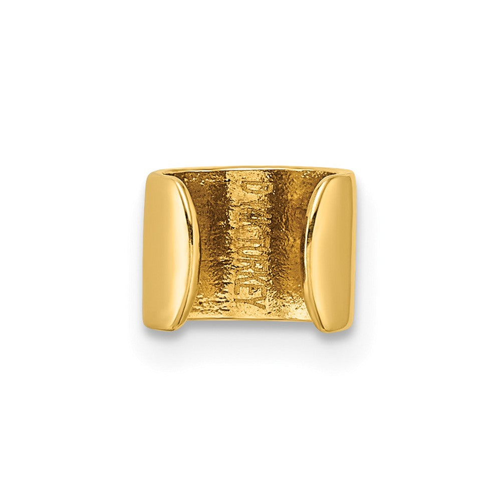 10K Yellow Gold Polished Single Ear Cuff