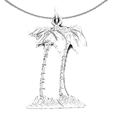 Colgante de Palmera de Oro de 14K o 18K