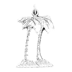 14K or 18K Gold Palm Tree Pendant