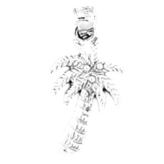 14K or 18K Gold Palm Tree Pendant