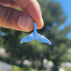 14K or 18K Gold Whale Tale Pendant