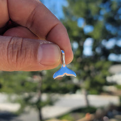 14K or 18K Gold Whale Tale Pendant