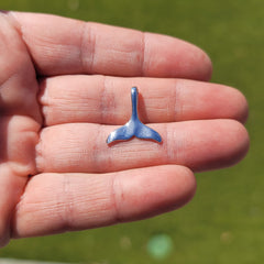 14K or 18K Gold Whale Tale Pendant