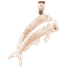 14K or 18K Gold Mahi-mahi Pendant