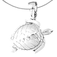 14K or 18K Gold Turtle Pendant