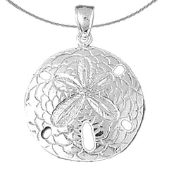 14K or 18K Gold Sand Dollar Pendant