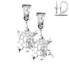 14K or 18K Gold Turtle Earrings