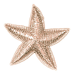14K or 18K Gold Starfish Pendant