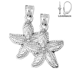 14K or 18K Gold Starfish Earrings