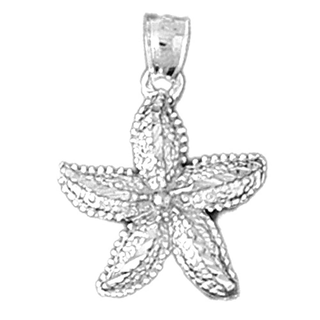 14K or 18K Gold Starfish Pendant