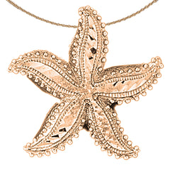 Seestern-Anhänger aus 14 Karat oder 18 Karat Gold
