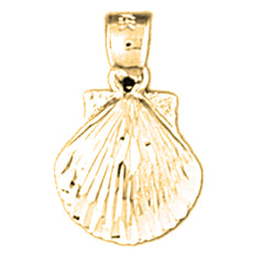14K or 18K Gold Shell Pendant