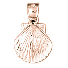 14K or 18K Gold Shell Pendant