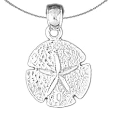 14K or 18K Gold Sand Dollar Pendant