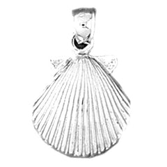14K or 18K Gold Sea Shell Pendant