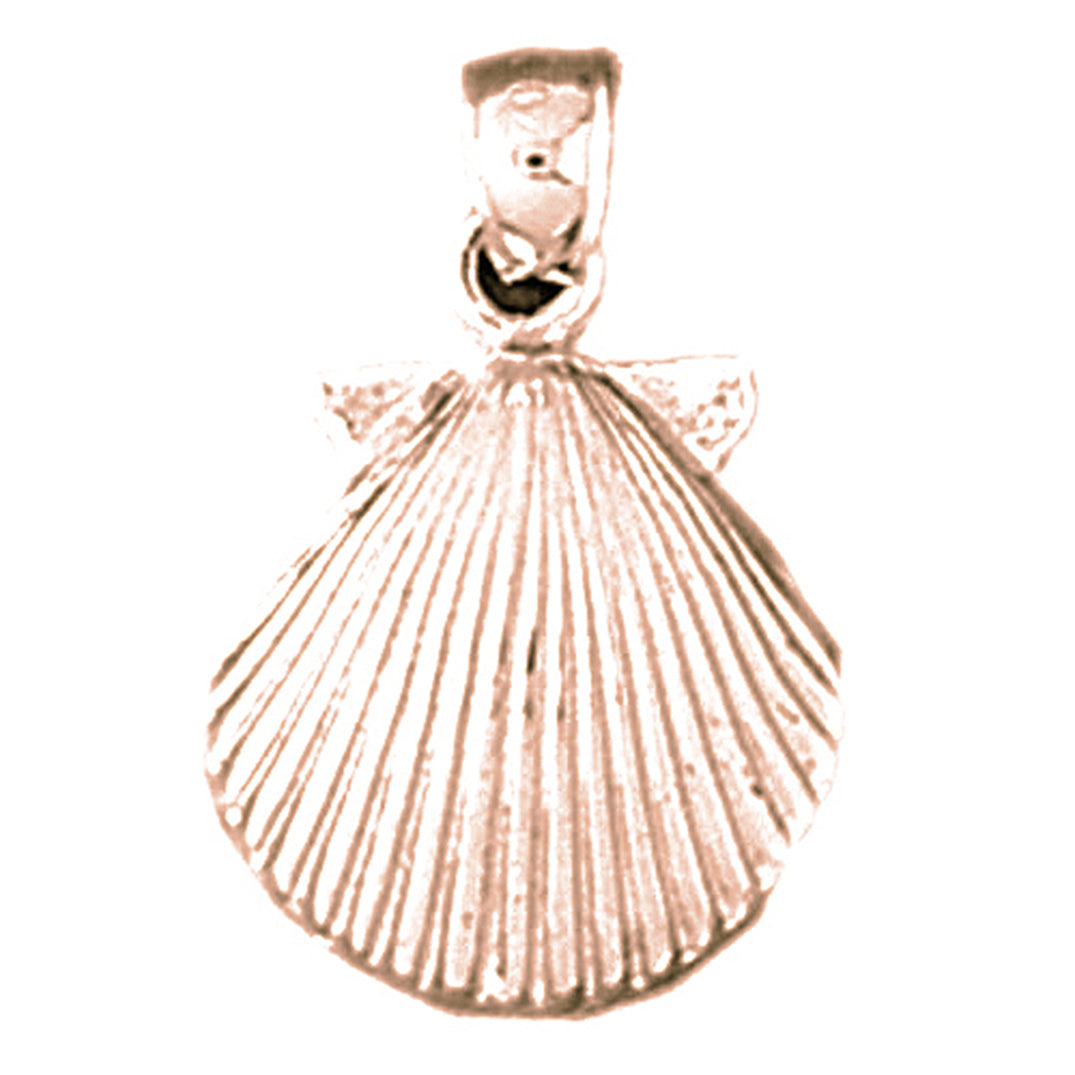 14K or 18K Gold Sea Shell Pendant