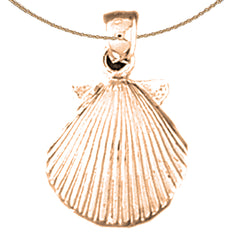 14K or 18K Gold Sea Shell Pendant