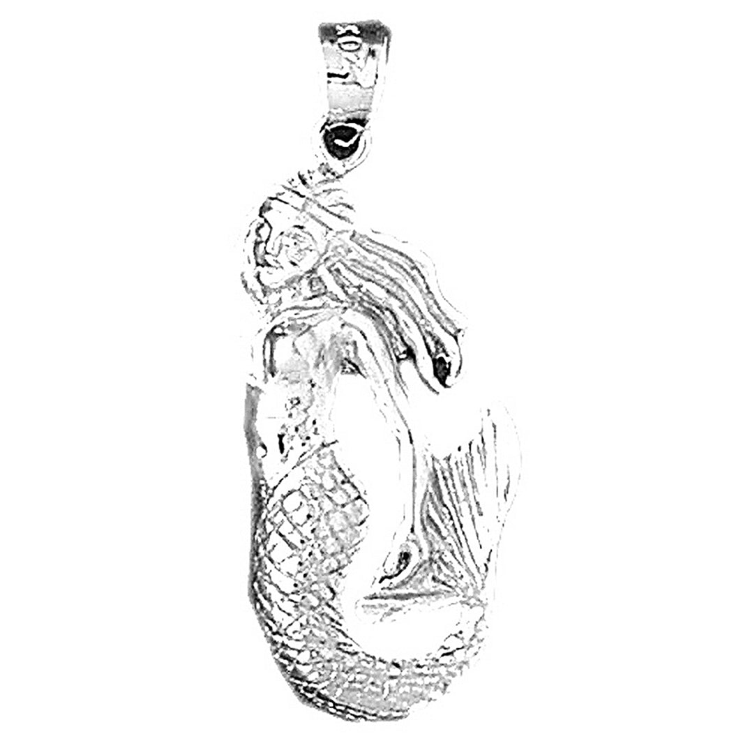 14K or 18K Gold Mermaid Pendant