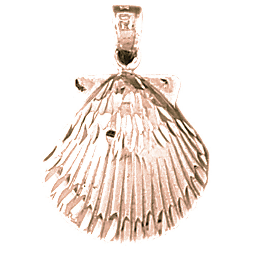 14K or 18K Gold Sea Shell Pendant