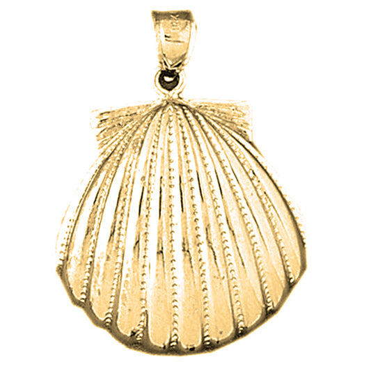 14K or 18K Gold Sea Shell Pendant